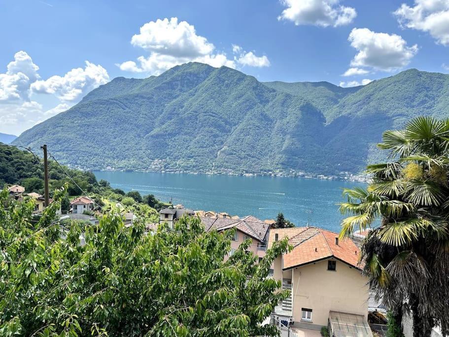 3Br Villetta Con Panoramica Sul Lago Нессо Екстер'єр фото
